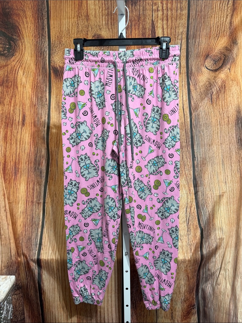 🚨(4/$10) Briefly Stated Cat Sleep Lounge Pants Size M (8-10)